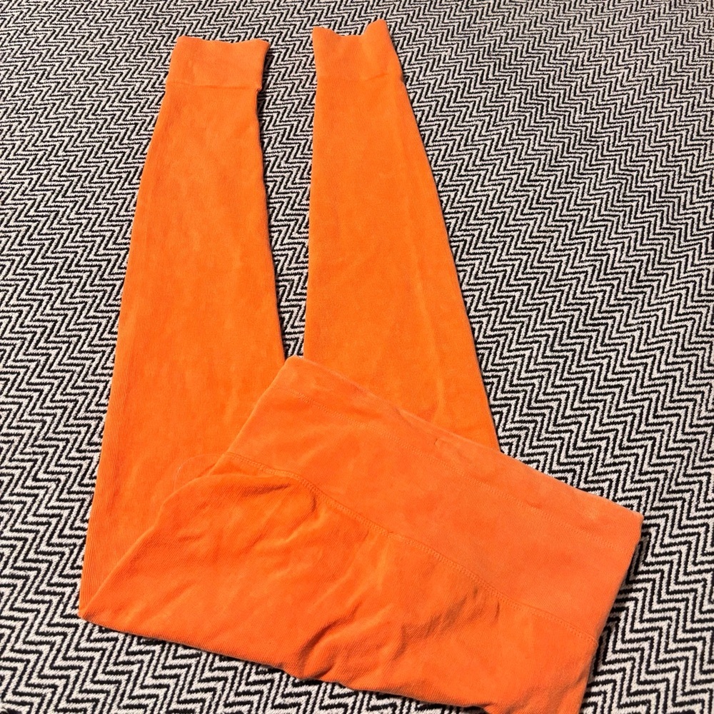 Free People Movement Mandarin Red Orange W/Drawstring Leggings Size M/L - Picture 9 of 11